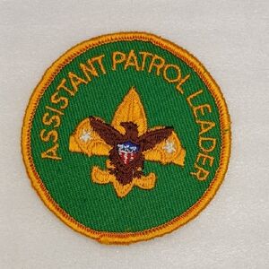 Vintage Sew on Patch: Boy Scouts of America Assistant Patrol Leader Patch